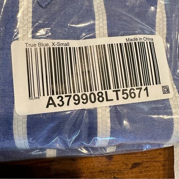 Linea Striped Striped Top with Pockets Asymmetrical Louis Del 'Olio Size XS NEW - Picture 8 of 11